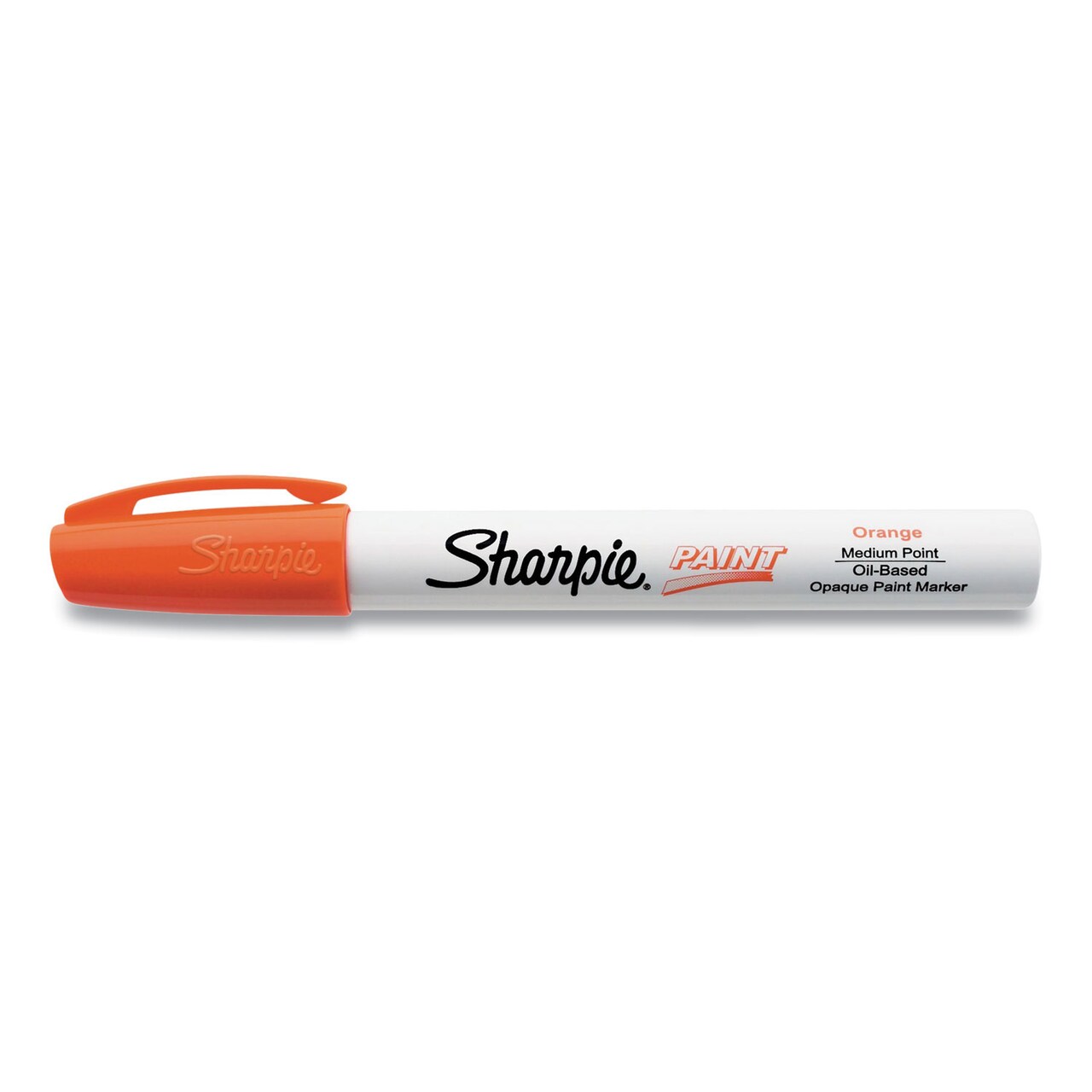Sharpie Permanent Paint Marker Medium Bullet Tip Orange 12/Pack